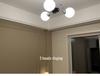 French Cream Bauhaus Chandelier: Retro Light for Living Room & Bedroom