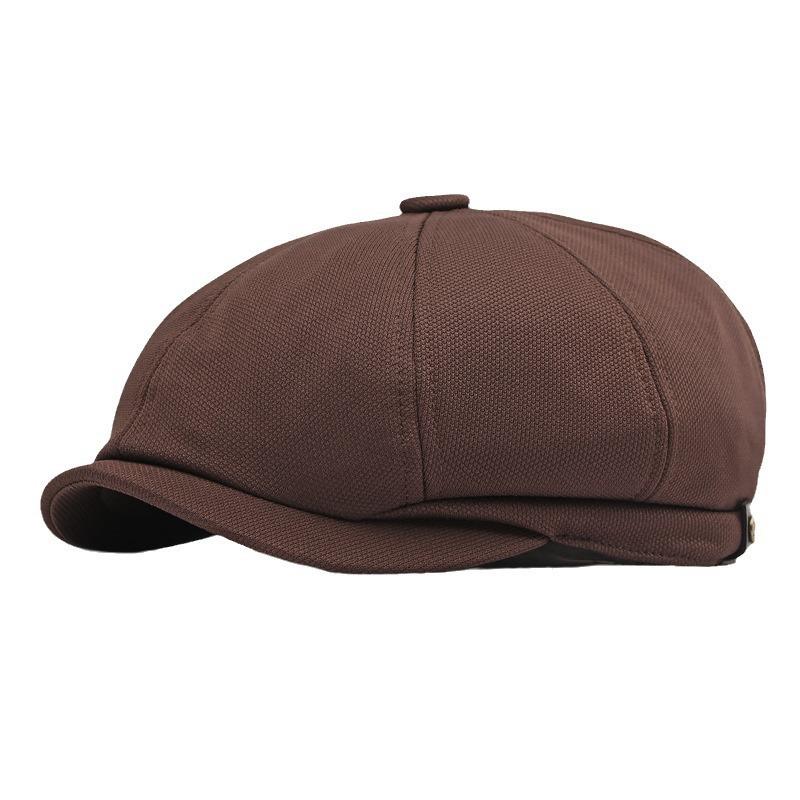 British Retro Patchwork Newsboy Cap for Men Women Spring Octagonal Hat Casual Baker Boy Cap Outdoor Sunshade Painter Hat Flat Cap