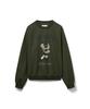 ERER Vintage Artwork Raglan Sweatshirt Khaki