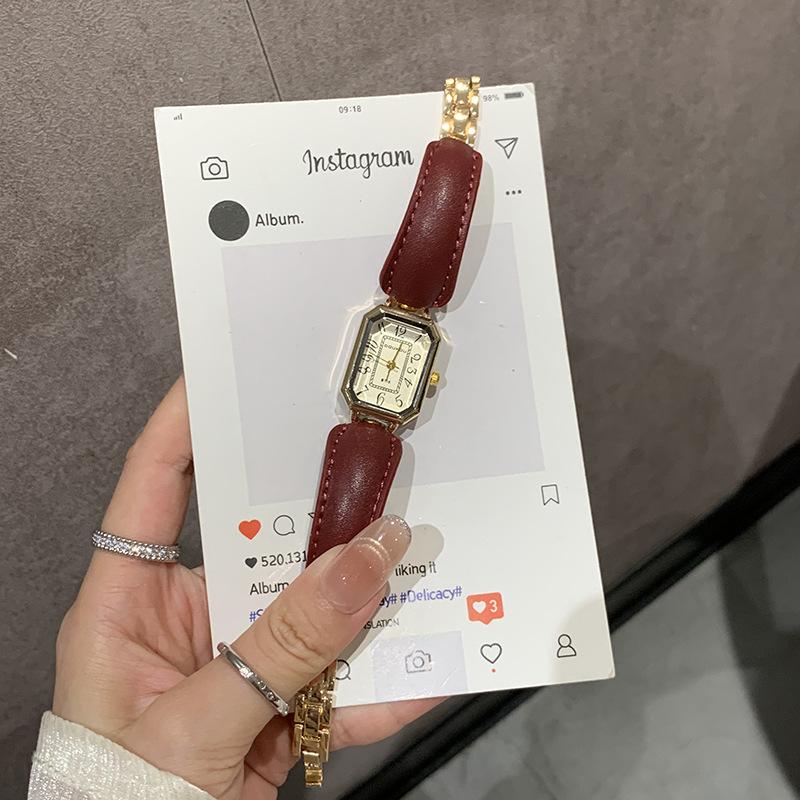 

French Niche Light Luxury Square Belt Bracelet Watch Xiaoxiangfeng Women S Watch Exquisite