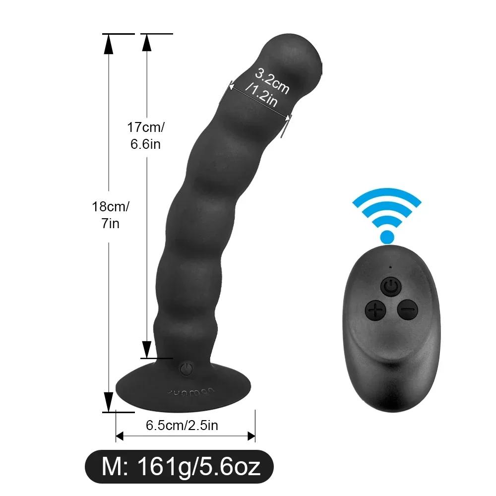 Vibrator Wireless Masaj Prostata Stimulator Vibrator Jucării Sexuale Bărbați Dop Anal Ventuză Lagu Lagu Femei Magazin de Sex pentru Adulți