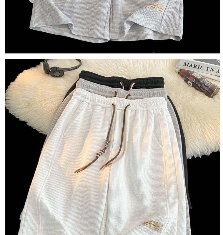 Women's Summer Waffle Pattern Breathable Bermuda Shorts