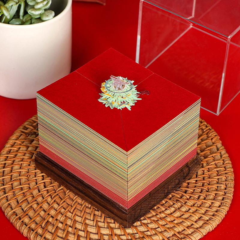 3D Christmas Tree Calendar Memo Pad 2026 Calendar Tear Away Paper Carving Art Diy Sticky Note Desktop Decor For New Year Gifts