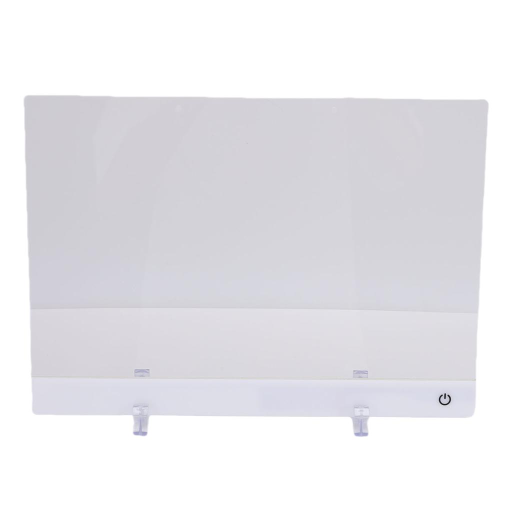 LED Note Board 7 Colors Acrylic Dry Erase 4 Modes Drawing Writing Light Up Message Glow Rewritable Memo Board 11.8x8in with 7 Marker Pens Stand