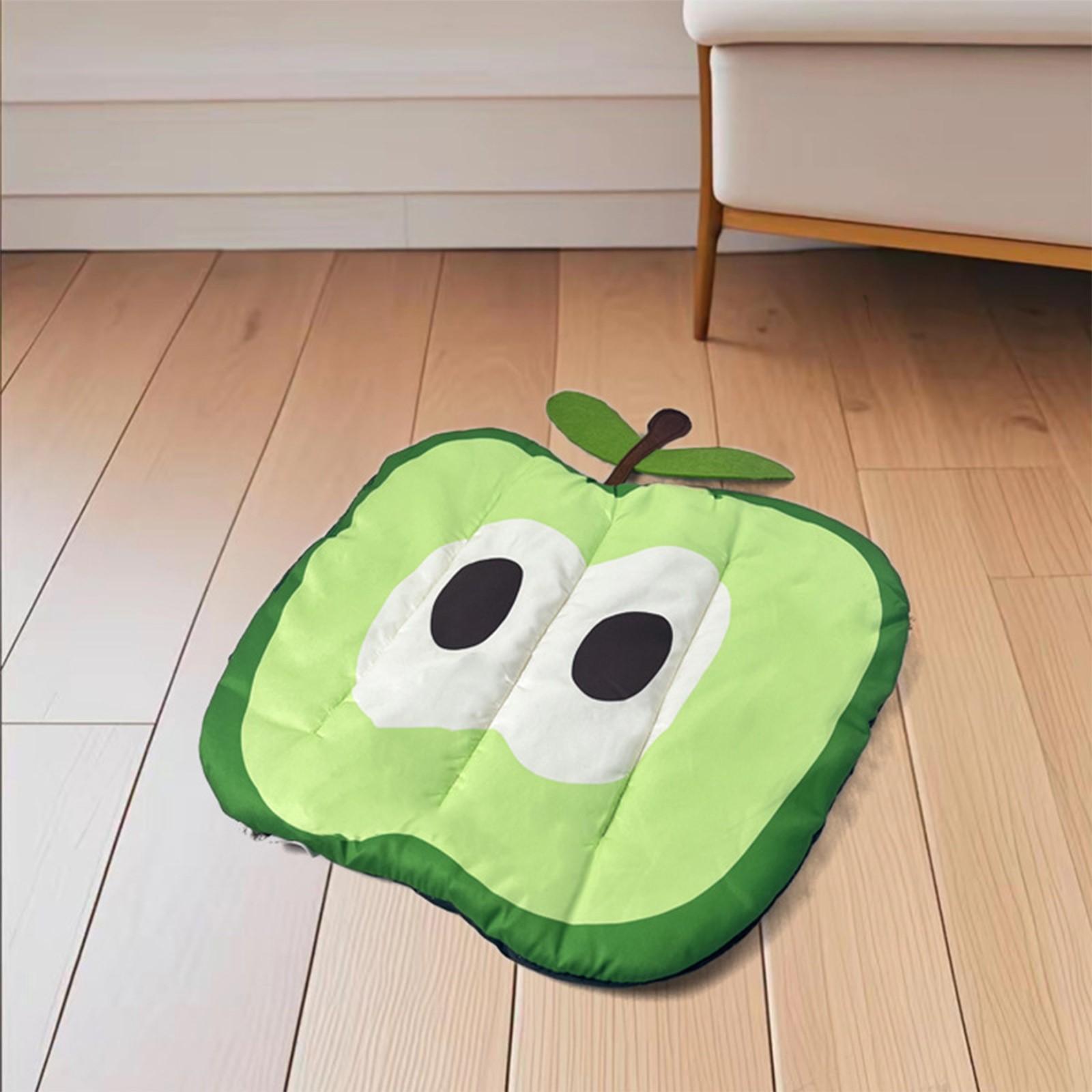 

Коврик для питомца с фруктовым узором для лета, подстилка для кошек и маленьких собак, моющийся коврик для питомца для пола будки, автокресла, универсальный для всех сезонов One Size зелёный