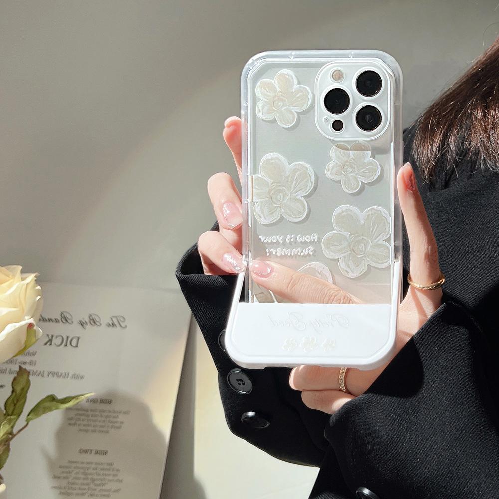 High End Oil Painting Flower IPhone 16 Mobile Phone Case 8 Apple 15 Promax Stealth Bracket 11 Suitable for X Art 14