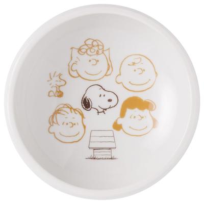 Brown Pal Snoopy Small Salad Diameter 13cm X Height Microwave and Dishwasher Made In Product 888557 "PEANUTS Snoopy" Easy-Scoop Bowl, Bowl, Bowl,