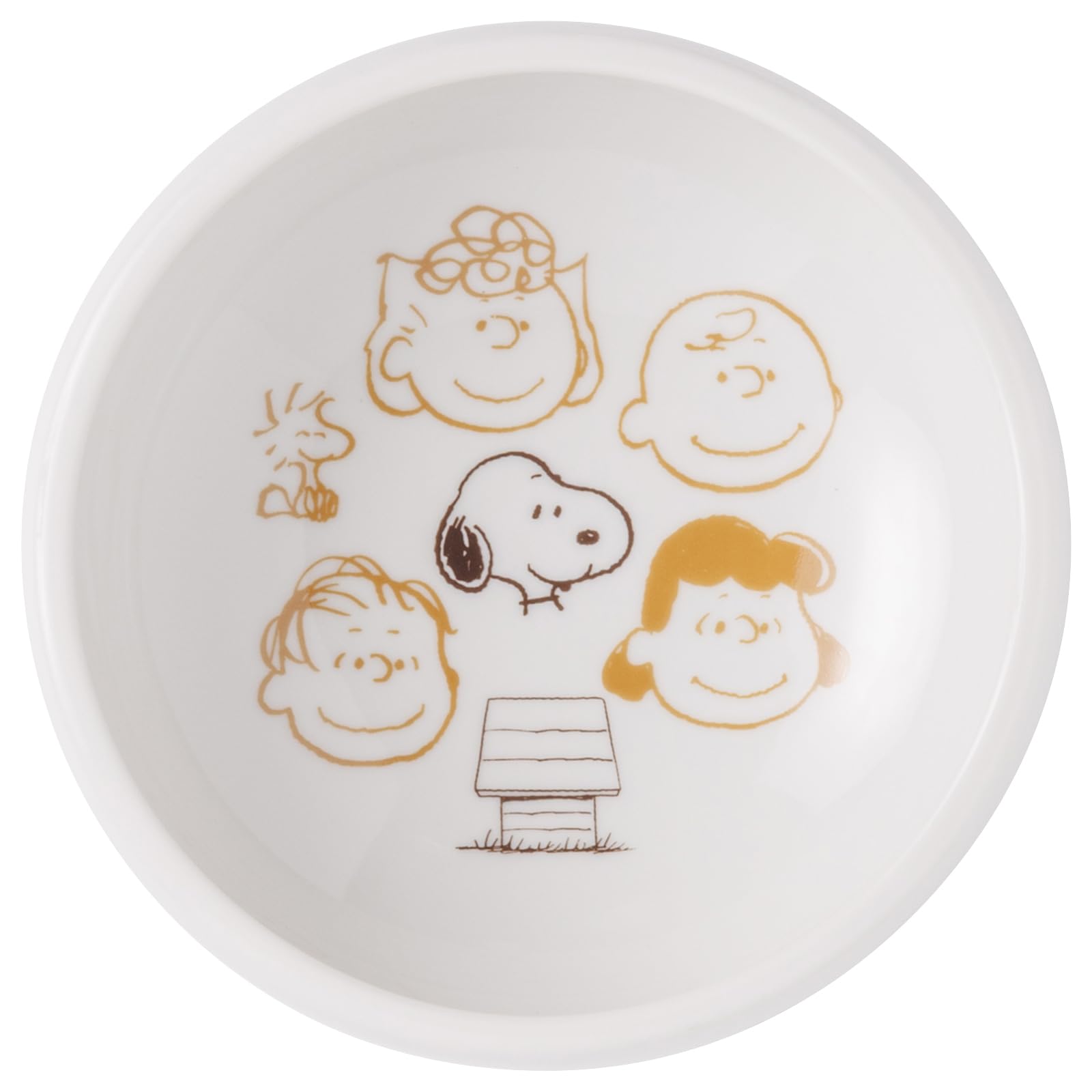 

Brown Pal Snoopy Small Salad Diameter 13cm x Height Microwave and Dishwasher Made in Product 888557 PEANUTS Snoopy Easy-Scoop Bowl, Bowl, Bowl, білий