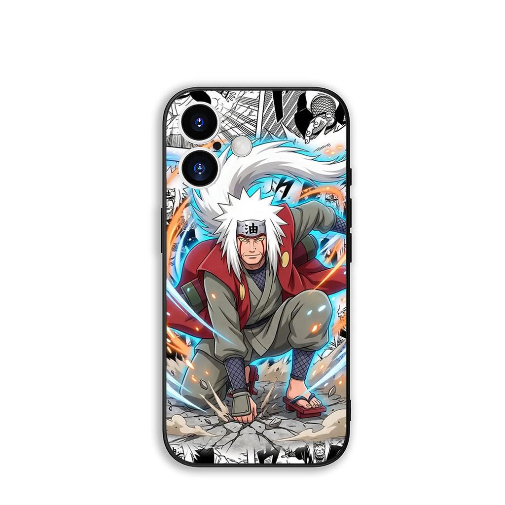 Phone Cover Cartoon Jiraiya Narutos Anime Coque for Apple iPhone 16 15 14 Plus 13 12 Mini 17 Pro Max + ProMax 16E Air 16+ Case