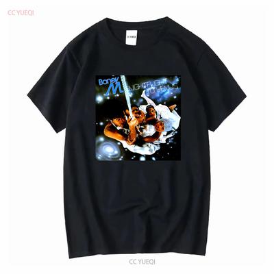 Boney M Nightflight To Venus För Fan Svart Alla Storlekar T-shirt Qq1263 Vintage Tvättad Snygg Stretchig Mjuk Unisex Bekväm