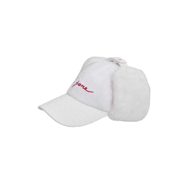 J.JANE Corduroy Ear Flap Ballcap (Ivory)