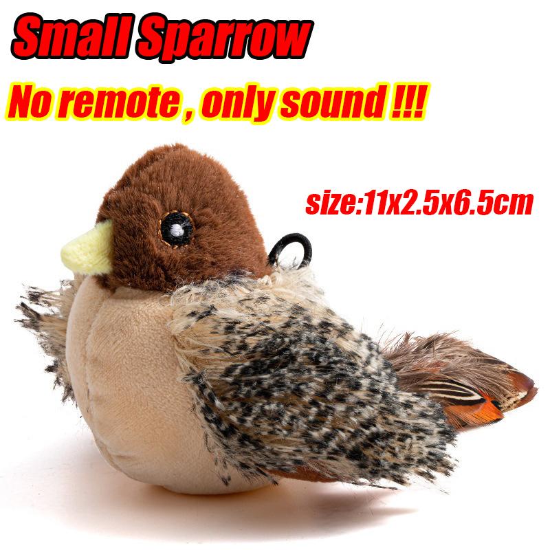 

Интерактивная игрушка для кошек Flappy Bird, USB-перезаряжаемая, плюшевая игрушка-птичка для домашних кошек, стимулирующая охотничьи инстинкты, с дистанционным управлением