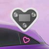 Car Dashboard Decor Neon Heart Light Solar/USB Rechargeable With 5 Lighting Modes Cute Decor For Car Interior Home Party Atmosphere Lamp