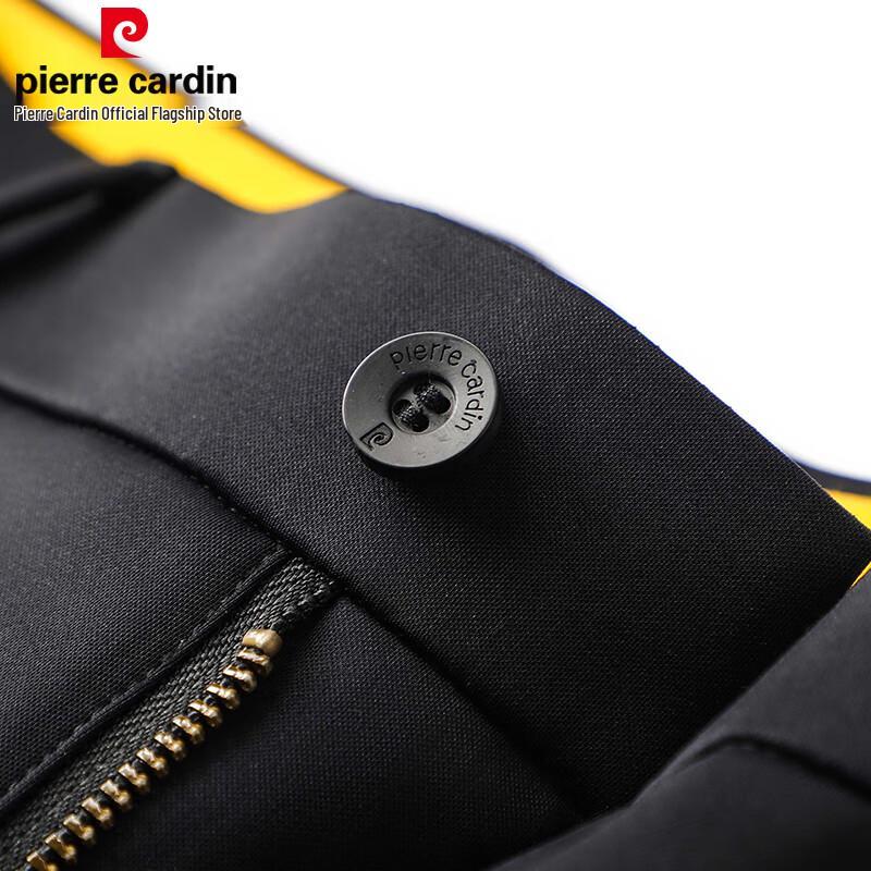 Pierre Cardin Men's Thick Mulberry Silk Blend Anti-Wrinkle Stretch Straight-Leg Pants