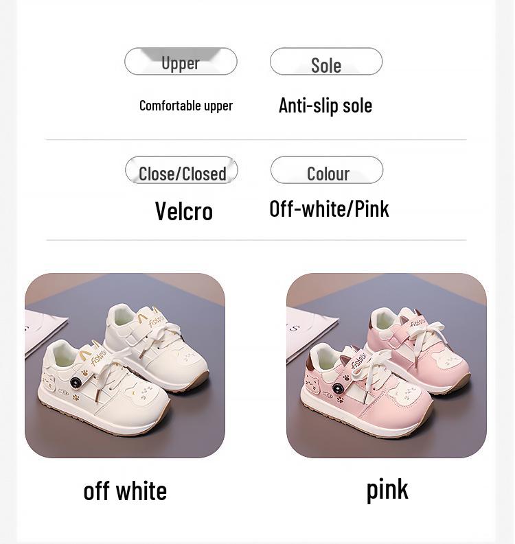 Meisjes Lente & Herfst Zachte Zool Cartoon Prinses Sneakers