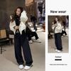 High-End Winter Hooded Cotton Jacket and Casual Sweatpants Set: Warm, Slim-Fitting, Versatile Outfit