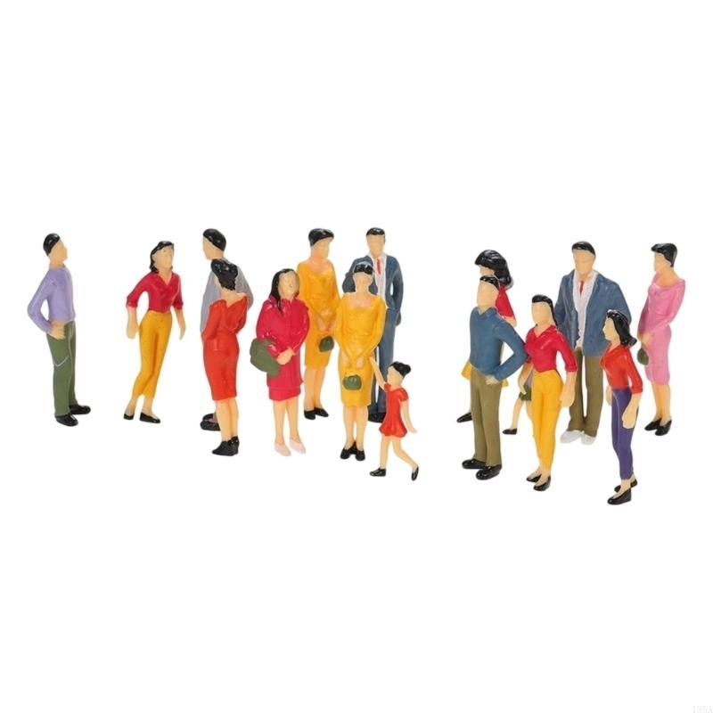 Set of 25 Miniature City Figures In Assorted Poses Ideal For Architecture Models And School Projects Model Building Kits