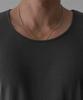 Baulopeulodeogteu Tencel Ribbed U-Neck T-Shirt [Charcoal]