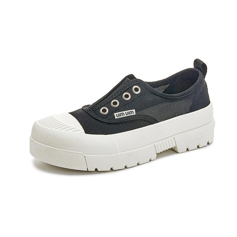 2025 summer new fisherman shoes women's versatile casual single shoes women's platform mesh white shoes women's breathable women's shoes tide