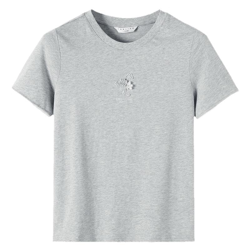 TonLion Women's Floral Short Sleeve T-Shirt