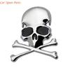 Y4UA Unique Skull & Crossbones Skull Metal Decals Metal Emblems Car Accessories