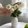2 Cabezas Flores Artificiales de Peonías Ramas de Peonía Falsas de Seda con Tallo para Ramo de Novia DIY Centros de Mesa de Boda Arreglos Florales