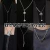 Kalter Wind Herbst und Winter vielseitige Halskette Damen leichter Luxus hochwertiges Metall Pulloverkette Nische vielseitige Pulloverketten Accessoires