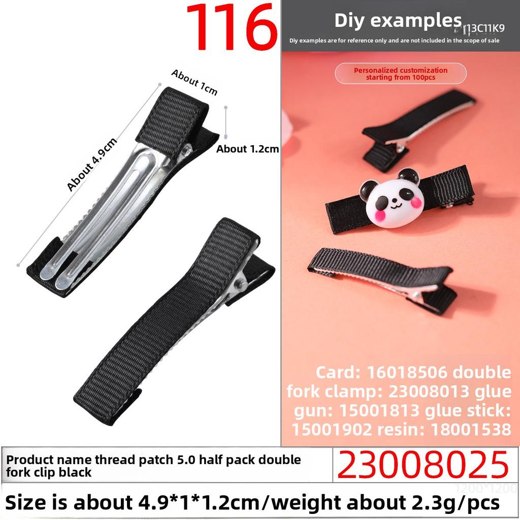 Thickened Duckbill Clips Fabric Hair Clips Edge ClipsHandcrafted Hair Accessory Materials Hair Accessory Accessories