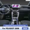 Per PEUGEOT 2008 2025 Protezione Interno Auto Pellicola TPU Antigraffio Accessori Schermo Navigazione Controllo Centrale Strumenti