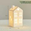 Christmas Ceramic Glowing Tree House Ornament - Desktop Scene Decoration Prop & Gift
