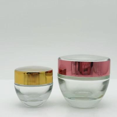 Conical Glass Cosmetic Bottles: 15g Eye Cream, 50g Face Cream, Capsule Jar.