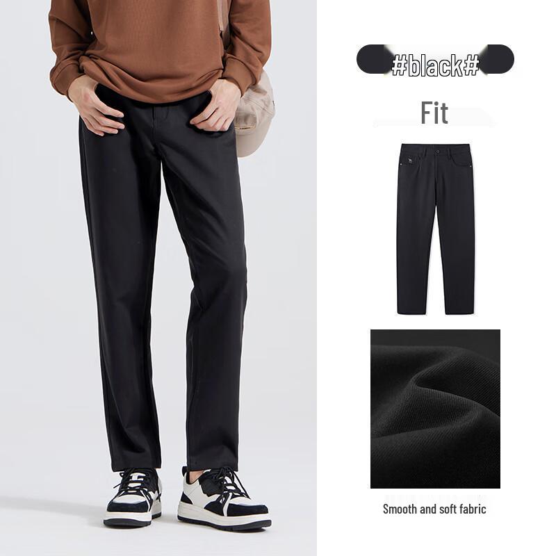 CAMEL Men's Spring/Autumn Elastic Straight-Leg Casual Pants M14CD05618