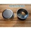 51mm Filter Basket Stainless Steel Portafilter Basket Espresso Handle Basket Compatible with Breville/Delonghi Espresso Maker,Double Cup Coffee