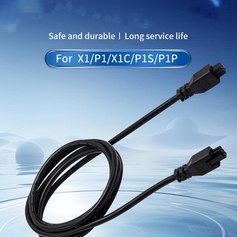 6Pin Extension Cable  Secure Data Transfer For Lab X1C/X1/P1S/P1P 3D Printers Plug And Play Design