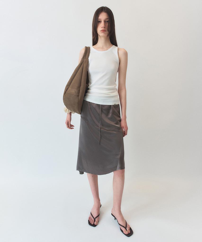 Simeteuligpeosenteu Chiffon Rib Jersey Sleeveless / Ivory