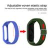 Watch Band Elastyczny, regulowany nylonowy pleciony pasek 14 mm Bransoleta Pasek na nadgarstek dla Xiaomi Mi Band 3/4/5/6/NFC