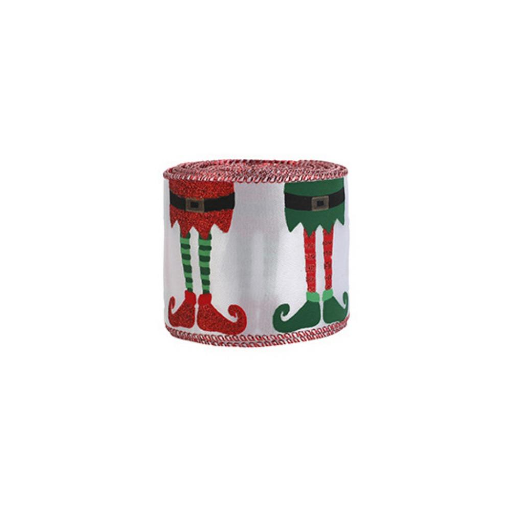 Christmas Tree Christmas Ribbons Deer Pattern Gift Packing Ribbons  Craft Supplies