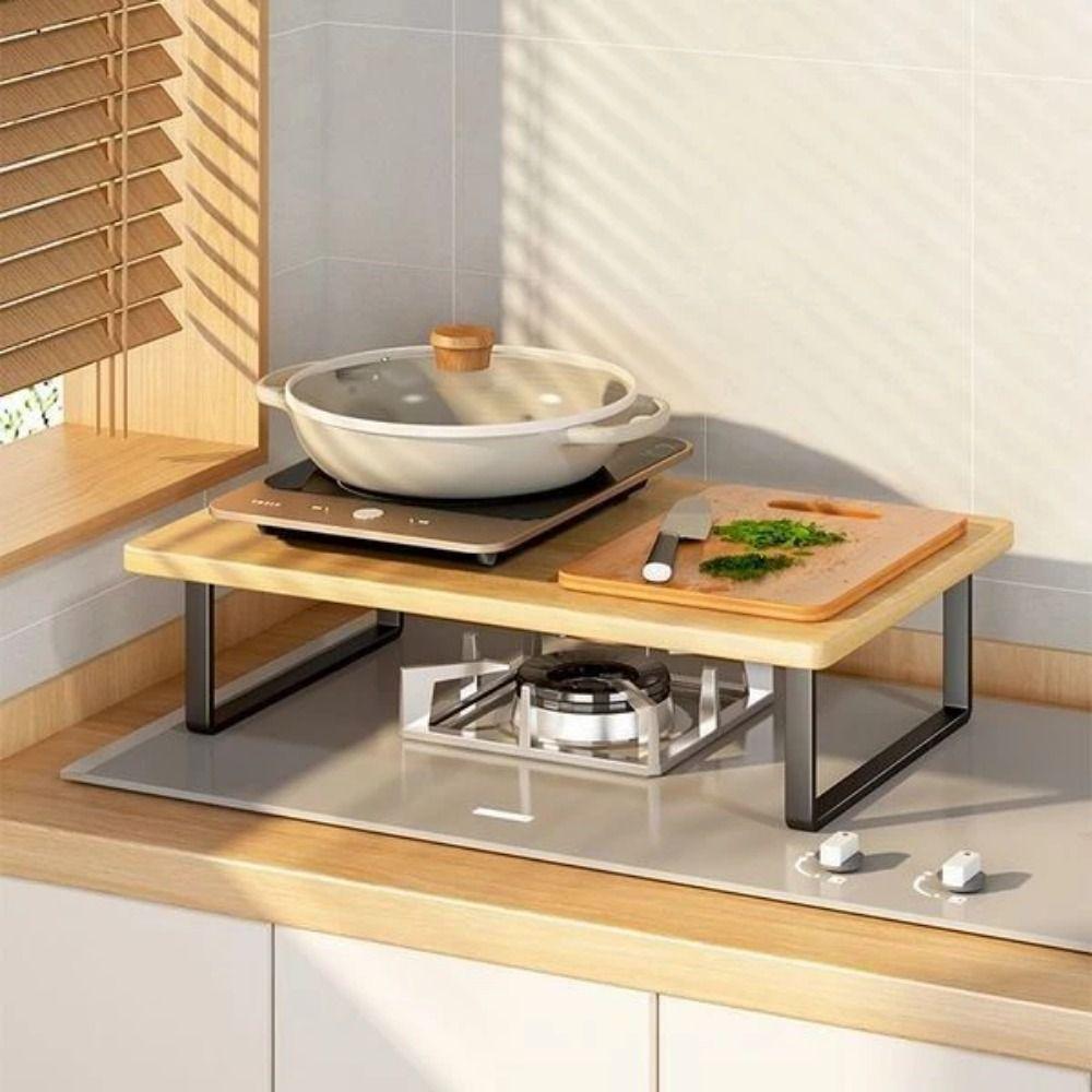 Stackable Cabinet Spice Shelf Anti-Slip Countertop Organizer Modern Desktop Computer Risers  Pantry