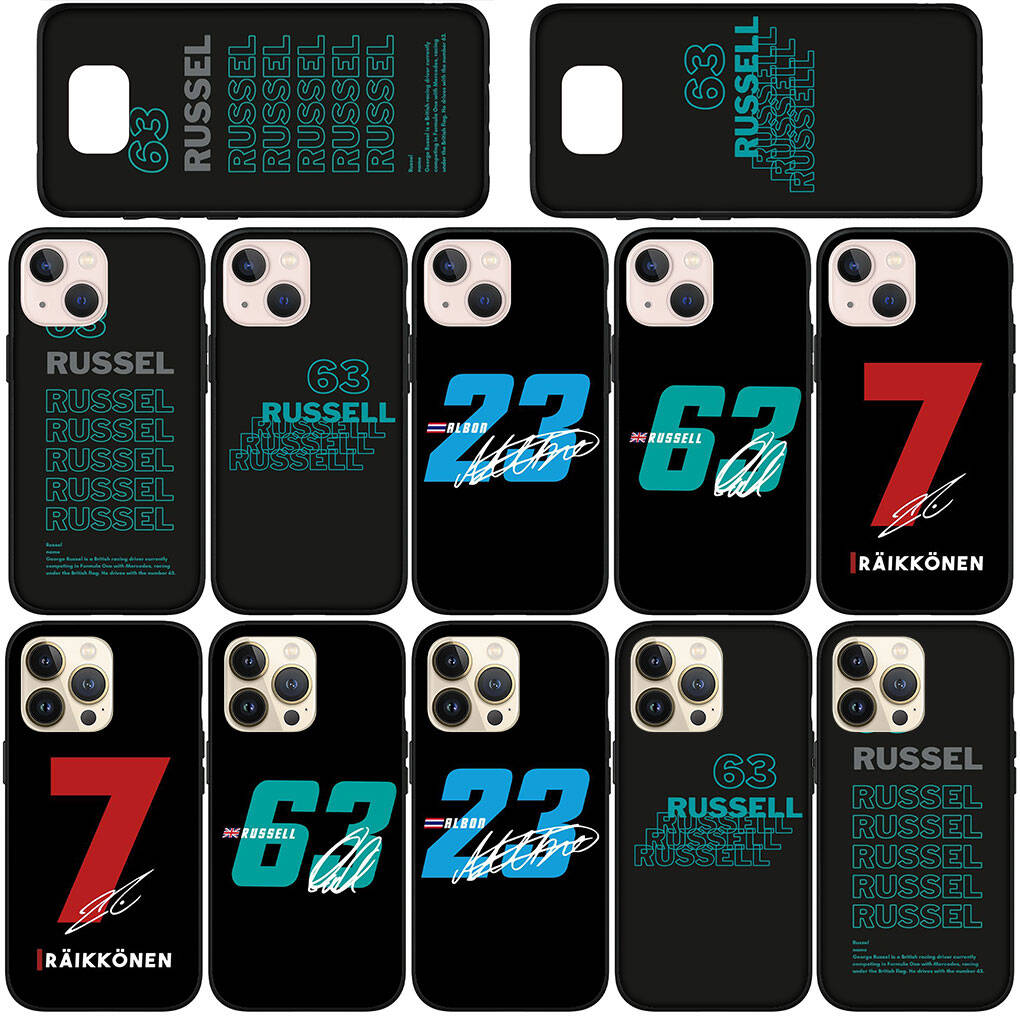 Phone Case for Samsung Galaxy S25 S23 S22 S24 Ultra FE A05 A06 A15 A16 A36 A37 A35 A54 A55 A56 A57 A25 A26 A53 A17 No63 F1 Number Funda No 63 23 Cover