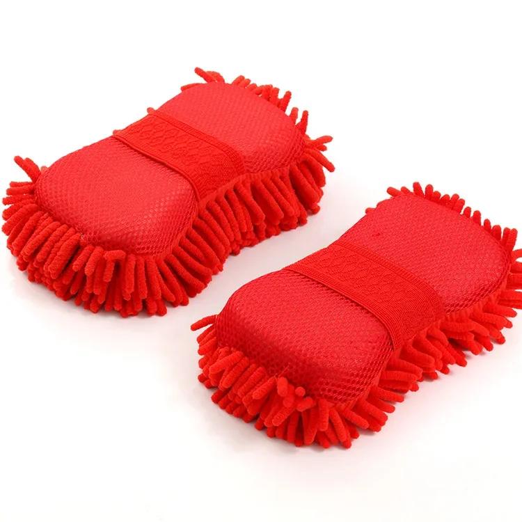 2Pcs Coral Sponge Car Washer Sponge Car Care Detailing Brushes Washing Towel Autocleaning Tool Car Accessories
