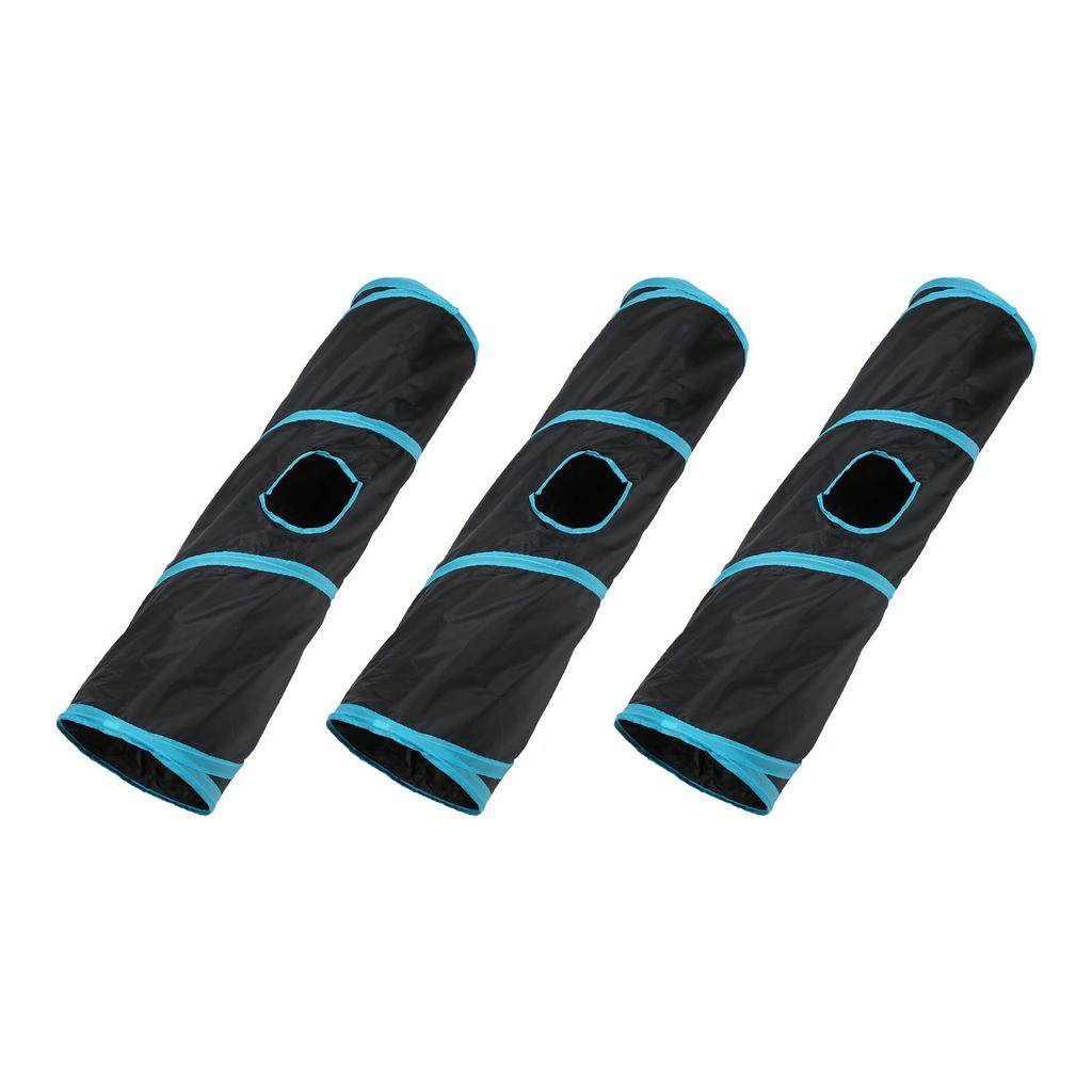 3PCS Collapsible Cat Tunnel Lightweight Interactive Interesting Cat Tunnel Tube for Cat Kitten