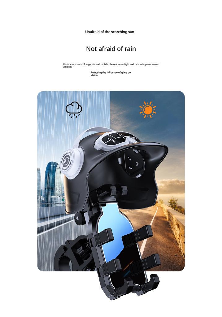 Shock-proof Waterproof Portable ABS Material Riding Mobile Phone Holder for Motorcycle and Bicycle