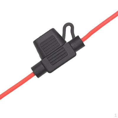 Fuse Holder 32VDC Black Versatile Compatible 11.81 Inches Long 14 AWG Wire for Heavy Duty Bus Power