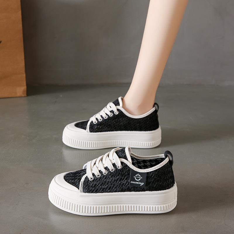 Fashion Chunky Sneakers Women Ladies Sneakers Woman Vulcanize Shoes Platform Shoes Casuales Luxury Designer Canvas Shoes Women