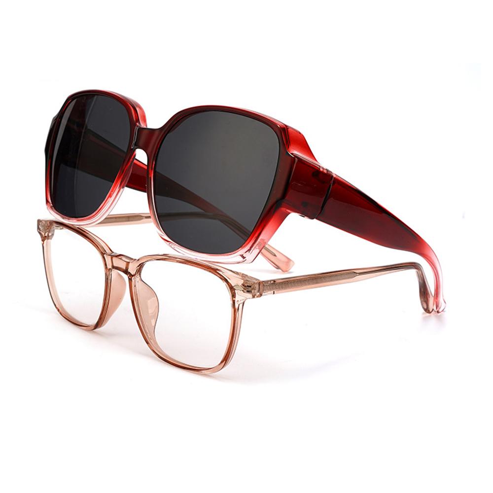 Protective Polarized Glasses Square Shades Fit Over Glasses Sunglasses Wrap Around Anti-allergy Anti Fog Wind Splash Goggles