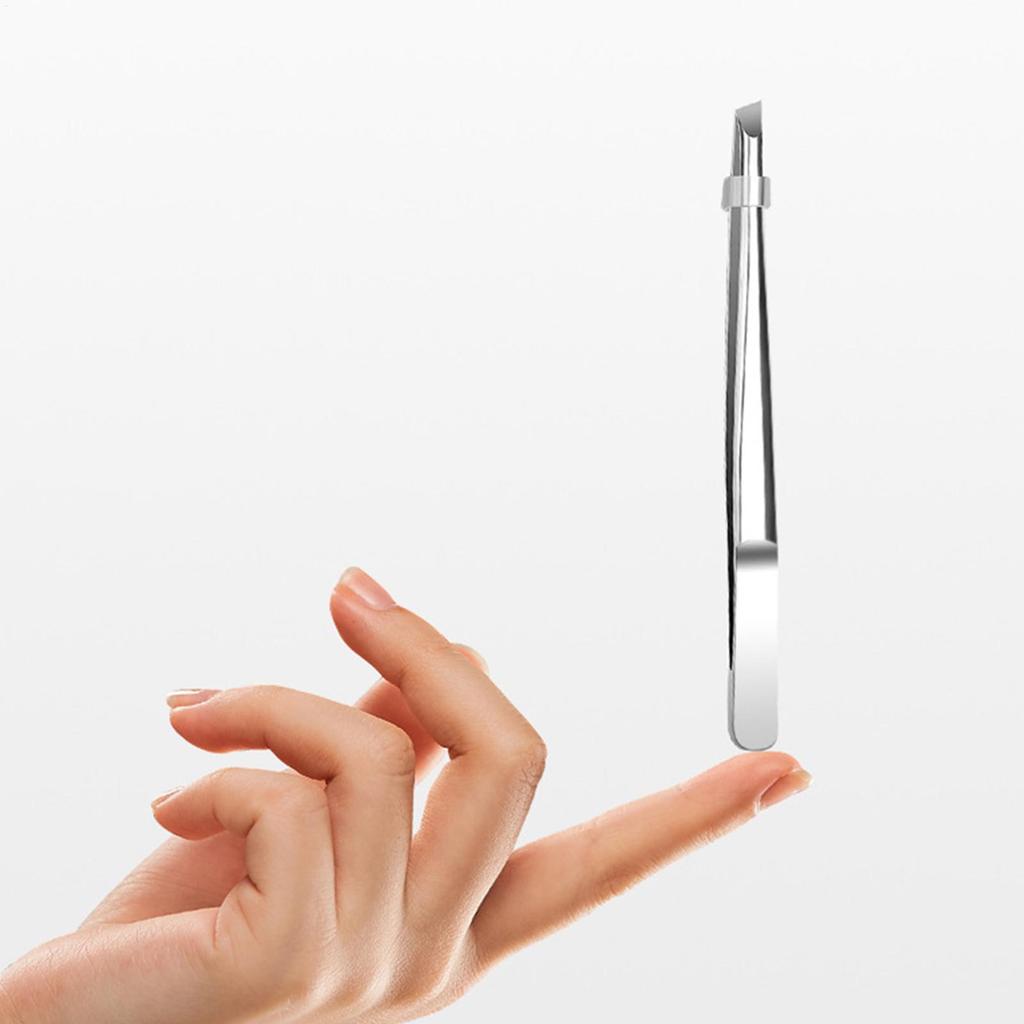 Tweezers for Eyebrows Stainless Steel Eyebrow Removal Clippers Precision Facial Hair Tweezers for Home Travel Vacation College