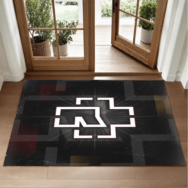 Rammstein Design Kristall-Samt Teppich Weiche Dekorationsmatte für Schlafzimmer Eingang