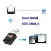 600Mbps WLAN Stick 2.4GHz /5GHz Dual Band WIFI Dongle USB Wireless Adapter AC