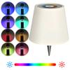 LED Table Lamp Rechargeable RGB Bottle Lamp 2000mAh Dimmable Cordless Bottle Light for Bedroom Restaurant & Bar Christmas Gifts