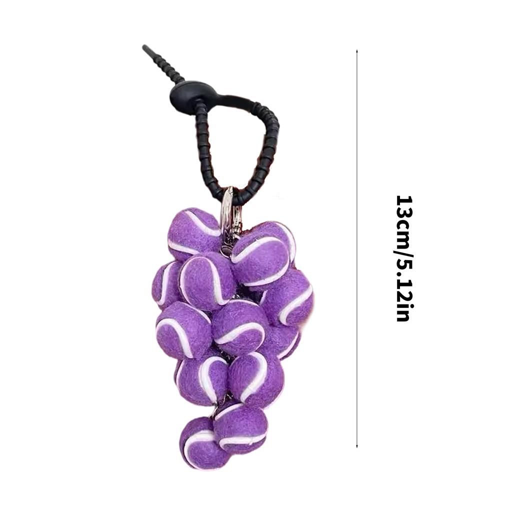 Tennis Pendant Keychain for Couples and Sports Enthusiasts Fitness Accessory Key Holder Athletic Keyring Accessories